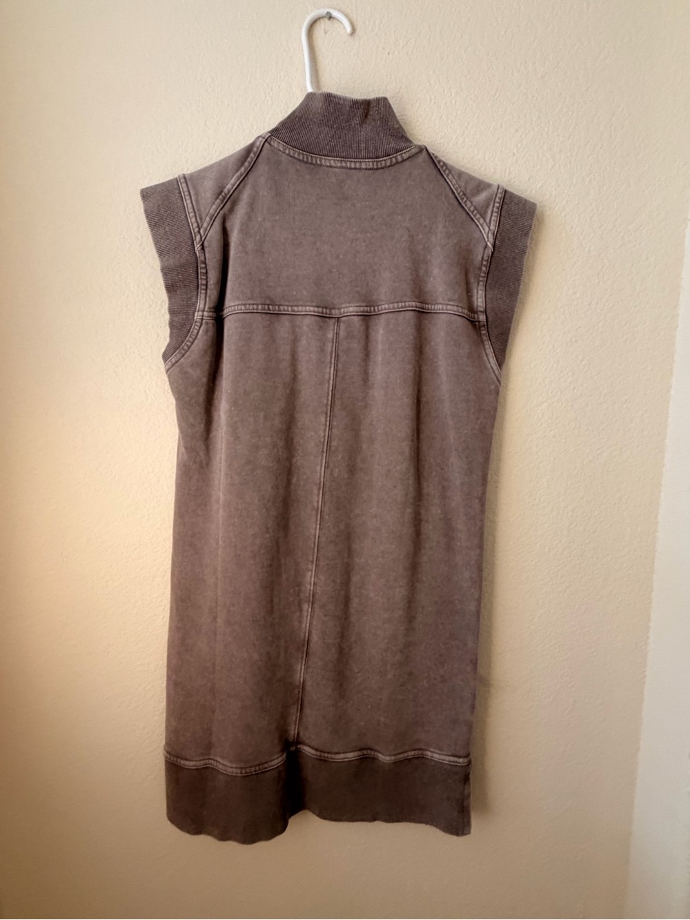Daily Practice by Anthropologie Meru Zip-Front Mini Dress size XXS - Taupe - Picture 4 of 6